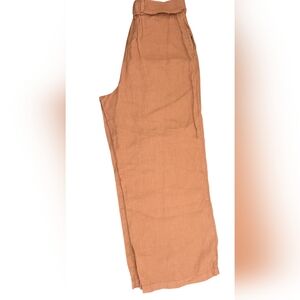 Nicole Miller Tan Ankle Cropped Pants